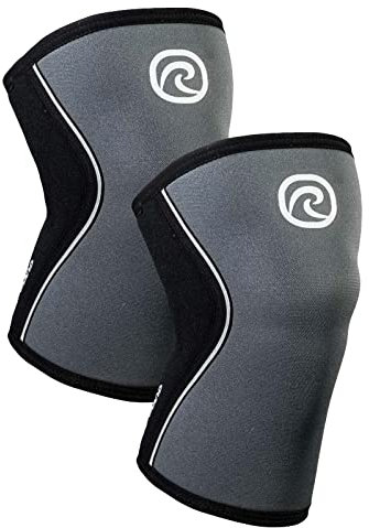 Rehband Benda per Ginocchio, Fascia per Ginocchio in Neoprene da 7 mm per Sollevamento Pesi