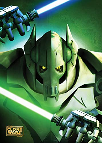 Displate Offiziell Star Wars MetallPoster Magnetische Befestigung Inklusive Lizenziert Bilder Hochwertiges Poster Clone Wars Character Posters - General Grievous 45 cm x 32 cm
