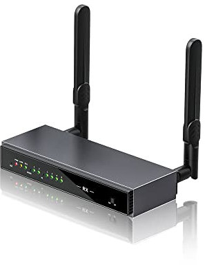 Wireless HDMI Receiver für AIMIBO R4 Kabelloses HDMI-Extender-Kit zum Streamen von Videos auf mehrere Bildschirme von Laptop/PC/TV-Box zu Mehreren HDTV/Projektoren/Monitoren(RX)