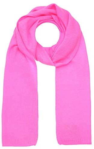Zwillingsherz Schal aus 100% Kaschmir - Hochwertiger Strickschal Classic Uni Design Damen Frauen - XXL Hals-Tuch Damenschal Übergangsschal warm weich kuschelig - Strick-Waren Frühling Herbst Winter