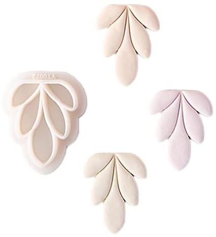 Lamala Emporte-pièces en argile florale - 3 styles - Esthétisme - Pour la fabrication de bijoux - Petits modèles en argile - Moule à pendentif