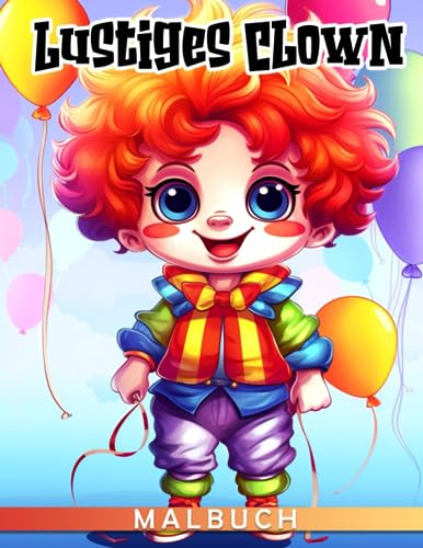 Lustiges Clown-Malbuch: Niedliche Charakter-Malvorlagen mit wunderbaren Illustrationen für Kinder zum Spaß haben und Entspannen | Ideales Geschenk zum Geburtstag