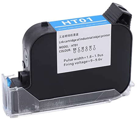 Akozon 42-ml-Handdrucker, Patronenersatz, 12,7-mm-Tinte, Schnell Trocknender Tintenstrahl (Blue)