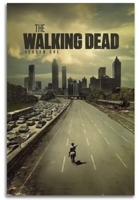 Generisch Leinwandposter Fear The Walking Dead, Wandkunst, dekoratives Wohnzimmer-Poster, Schlafzimmer-Poster, 20 x 30 cm, ungerahmter Stil