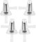 HAPPOW 4 Stück Motorrad Clear Inline Gas Kraftstofffilter, Hochwertige 1/4 Benzinfilter, Fuel Filter, Benzinfilter 6mm für Motorräder, Mopeds, Roller 90°Rechter Winkel, Passend für 6-7mm Schlauch