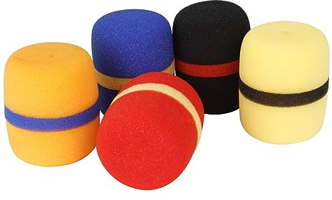 Abaodam 10pcs Thickened Mic Cover Windproof Protectors for Microphone for Asmr Recording Random Color