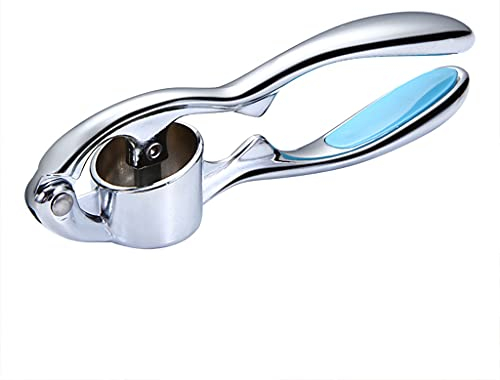 Knoblauchpresse und Schäler-Set, leicht zu reinigen, Küchenhelfer, abnehmbarer ergonomischer Griff, Gracula-Knoblauchzerkleinerer