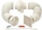 Manrose 100mm In-Line Centrifugal Fan Kit With Timer Grills & Ducting - SCF200TN