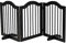 PawHut Barrera de Seguridad para Perros Pequeños Plegable 154,5x61 cm Barrera para Perros en Casa de 3 Paneles con Patas Anchos para Escaleras Pasillos Blanco