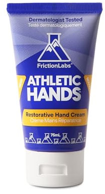 Friction Labs Athletic Hands – Regenerative Handcreme für aktive, trockene Haut – Dermatologisch getestete, nicht fettende Sheabutter für mehr Elastizität – Handsalbe für Sportler – Eukalyptusduft