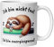 Faultier Tasse | Ich bin nicht faul – ich bin energiesparend | Lustige Kaffeetasse mit Spruch | Witziges Geschenk für Büro Arbeit Geburtstag | Becher für Frauen Männer Kollegen Freund Freundin