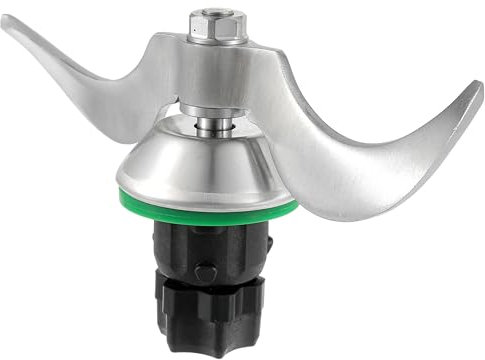 Convient pour Vorwerk Thermomix TM5/TM6 lame de mélange de pâte en acier inoxydable (avec bague d'étanchéité) Accessoire de lame de mélangeur de robot de cuisine Compatible avec les modèles TM5 TM6