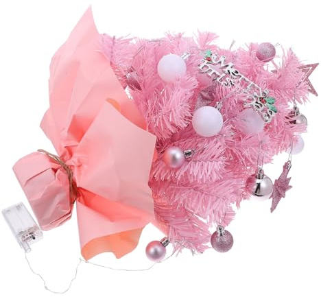 Ciieeo Petit Sapin De Noël Illuminé De Sapin De Table avec Décorations Et Étoile pour Décoration Intérieure De Bureau