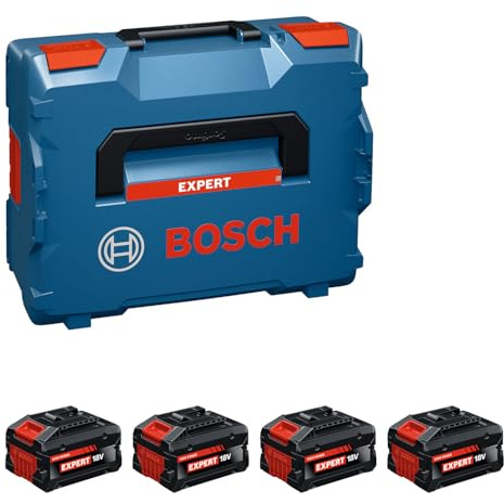 Bosch EXPERT 18V System high-power battery kit: 4x EXBA18V-55, L-BOXX 136