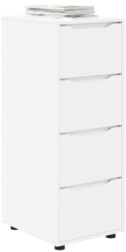 vidaXL Aufbewahrungsschrank 40 x 48 x 105 cm Holzwerkstoff Weiß