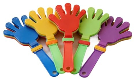 WSQHAO Clap de Mains en Plastique, 15 pièces, Fort Bruit, Cadeaux fête, mélange Couleurs Vives, Outil d'acclamation la Foule for Les Festivals, Dispositif d'applaudissements pour Fêtes