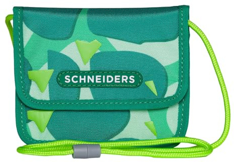 Schneiders Brustbeutel Geldbörse Neck Pouch Dino Dance grün