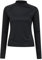Mountain Warehouse Womens Long Sleeve Rash Vest - SPF50+ Sun Protection Ladies Rash Guard, Quick Drying Rash Top, Flat Seams, Stretchable - for Swimming, Jet Black Women's Size 10