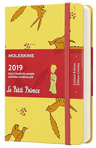 Moleskine Tageskalender, Der Kleine Prinz, 12 Monate, 2019, Pocket/A6, Hard Cover, Sonnenblumengelb