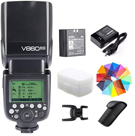 GODOX V860II-S Kit HSS 1/8000s GN60 2.4G TTL 1.5s Recycle Time Li-ion Battery Camera Flash Speedlite Light Compatible for Sony Cameras (V860II-S)