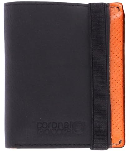 Coronel Tapiocca Portefeuille Aladino Wallet Long Homme Porte-Cartes Monnaies, Noir