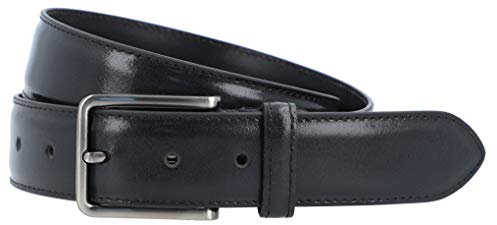 Gusti Gürtel Leder - Silva 90 cm schlichter Ledergürtel mit Schnalle Gürtel Accessoires Herren Leder