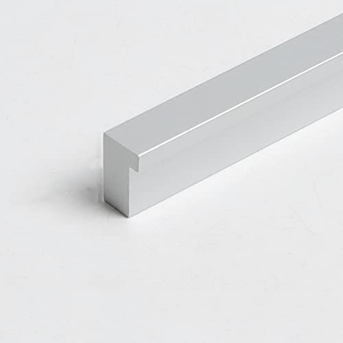 Armario de Aluminio Moderno Tirador de Puerta,Tiradores para Muebles,Tirador para Cajones,para Muebles,Armario,Mueble de Cocina,Baño,Dormitorio y Oficina,con Tornillos,Plata (Hole center:320mm)