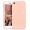 Wirvyuer Compatible with iPhone SE Case 2022/2020, iPhone 8 iPhone 7 Phone Case for Women Girls Silky Soft Protective Shockproof Silicone Phone Case with Cute Heart Pattern Design, Pink
