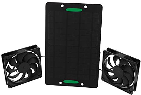 Solar Panel Fan Kit, Widely Applicable 10w Air Extractor for Greenhouses for Motorhome for Outdoor