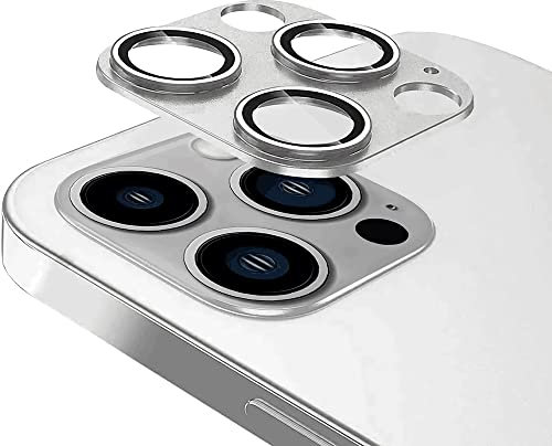 MiRowy Pellicola Fotocamera Compatibile con iPhone 13 Pro/iPhone 13 Pro Max, Pellicola Protettiva Vetro Temperato Fotocamera, 9H Schermo Fotocamera Pellicola per iPhone 13 Pro/13 Pro Max, Argento