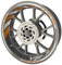Felgenrandaufkleber für Yamaha YZF R3 Premium Qualität (Aufkleber für beide Felgen) (Orange)