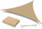 GICHUE Jardín Sombrilla Vela, Triángulo Impermeable Jardín Patio Sombrilla Vela Sol, Toldo Protector Solar Jardín Playa Patio Canopy,Sand,2x2x2m