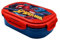 HOVUK Marvel Spiderman Brotdose, 20 cm, Sandwichbox für Kinder, Jungen, mit 2 Fächern, mikrowellen- und spülmaschinenfest, Lunchbehälter ab 3 Jahren