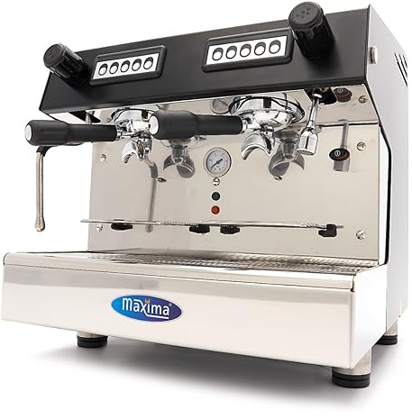 Maxima Gastro Espressomaschine - 2 Kolben - Kompakt - 360 Tassen pro Stunde