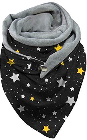 Damen Schals Dreieck Schal Shawl Warmer Winterschals mit knopf Wickelschal Lässige Herbstschal Soft Wrap Dreieck Groß Damenschal Halstücher Frauen Schals Dreieckstuch Damen Für Schulanfängerinnen