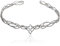 CIEHER Vintage Hobbit Elf König Schwarze Krone Form Weiß Kristall Große Runde Krone Schwarz Tiara Kostüm Stirnbänder für Damen Herren Geburtstag Party Abschlussball Cosplay