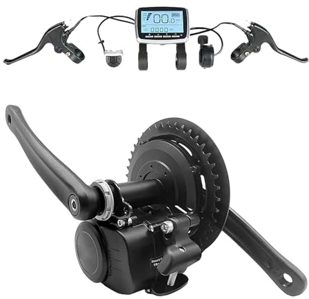TSDZ2B Kit de Moteur Central 48 V 500 W avec capteur de Couple pour vélo électrique Boîtier de pédalier BB 68/73 mm avec VLCD5 pour VTT vélo de Ville
