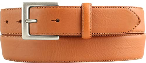 BELTINGER Hochwertiger Gürtel aus Vollrindleder 3,5 cm | Bombierter Ledergürtel Herren 35mm | Herren-Gürtel made in Italy