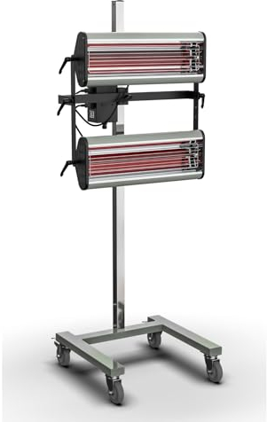 B-TEC Infrarot Lacktrockner - Infrarot-Strahler - IR-X1 Kurzwelle (230 V / 1020 Watt) Trockenstrahler (IR-X2-230 V / 2040 Watt)
