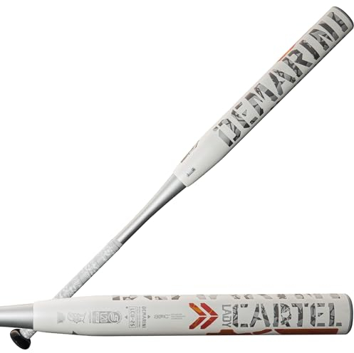WILSON Unisex-Erwachsene 2025 Lady Cartel Slowpitch-Schläger, weiß/orange, 34/27 oz