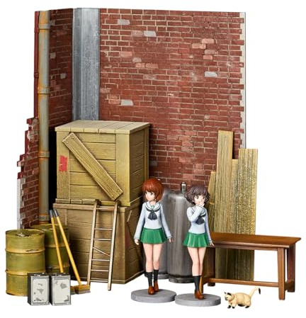 Kaiyodo Artpla Girls & Panzer Final Chapter Garage Set A Maßstab 1:24 unlackierter Plastikmodellbausatz