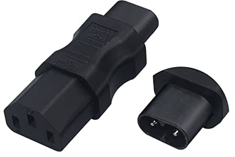 Fcnjsao Professioneller Männlich Weiblicher Adapter C8 Auf C7-Adapter / C8 Auf C13/C8 Auf C15/C8 Auf C5-Adapter ABS Material Einfache Männlich Weibliche Adapterstecker