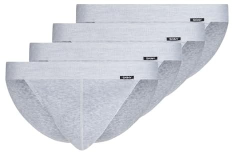Skiny - Basic - Slip/Unterhose - 4er Pack (XXL Silver Melange)