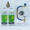 Hop Parts Pack 2 Unidades Gasica 1234Yf Monodosis con Manguera y Manómetro - Gas Orgánico y Ecológico para Montaje Alternativo Aire Acondicionado, Aconsejamos Montaje por un Profesional,