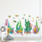 astylishome Wandtattoo Küche Unter dem Meer Tropischer Fisch Wandaufkleber Ozean Seetang Wandsticker Wanddeko für Kinderzimmer Babyzimmer Badezimmer 0107