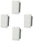 4 Pezzi Interruttore unipolare 1P 16A compatibile con Vimar Plana colore Bianco incasso presa a muro confezione 4 pz