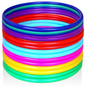 TYFGRT Anello di Lancio di Anelli da 15 Pezzi, Gioco di Lancio di Anelli, Lancio di Anelli di Plastica, Giocattolo per Bambini, Mini Anello di Lancio, Gioco di società, Gioco Creativo per Bambini