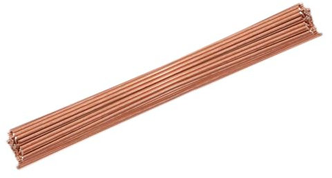 10 Sticks Phosphor Copper Brazing Rods BCuP-2 Low Temperature Self Fluxing Welding Rods for Copper Pipes Air Conditioner Refrigerators Pipe Gas Oven - Round 2.5x500mm
