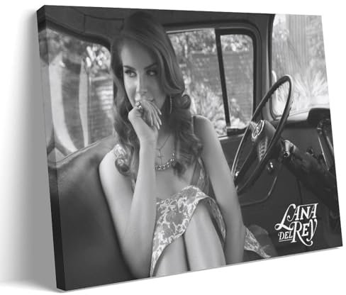 Duboueu Lana Poster Del Rey Music Vintage Retro Cover Für Zimmer, Ästhetische Leinwand-Wandkunst, Schlafzimmer-Dekor Poster 08x12inch(20x30cm)