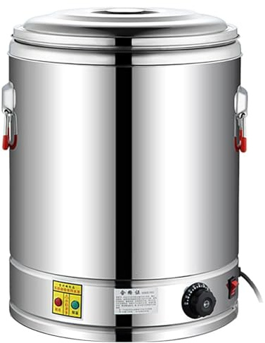 GAOBINGB Marmite Isotherme Commerciale avec contrôle de température, Chauffe-Eau en Acier Inoxydable 304 pour café, Bureau, Maison, avec Robinet Pratique et Thermostat réglable
